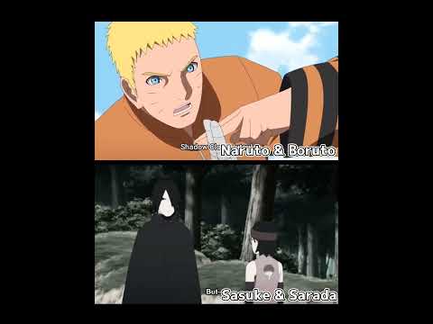 Sarada and Boruto:Who trains the most? #edit #naruto #short