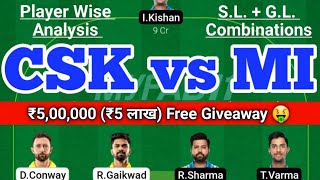 CSK vs MI Fantasy Team Prediction| CSK vs MI IPL T20 11 May | CSK vs MI Today Match Prediction