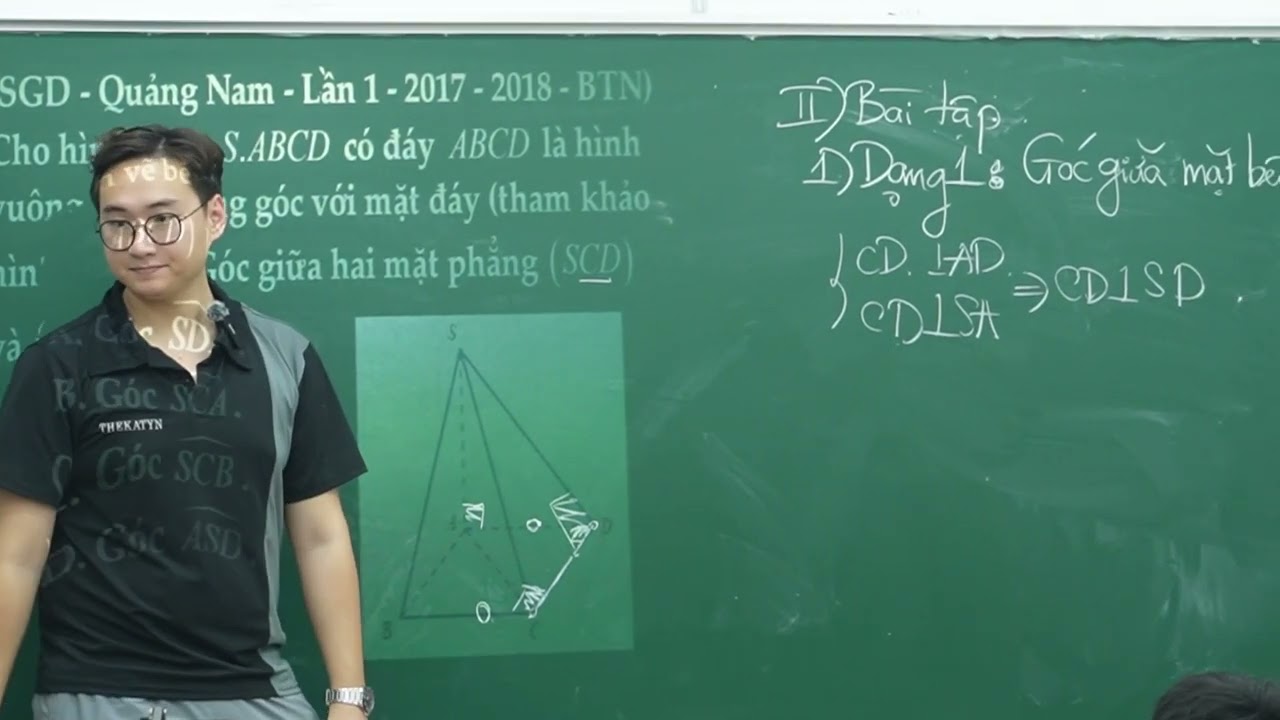 GÓC NHỊ DIỆN (GÓC GIỮA HAI MẶT PHẲNG ) BUỔI 1