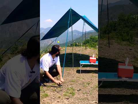 Quechua Camping Tarp MH100 blue Assembly#trekking #camping #travel