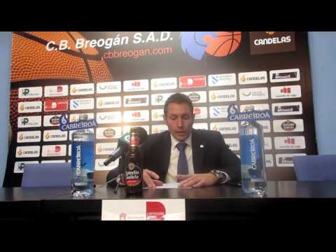 Natxo Lezcano tras el Cafés Candelas Breogán - FC Barcelona