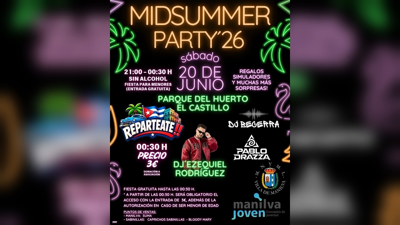 La Midsummer Party se celebra este Sábado en El Castillo