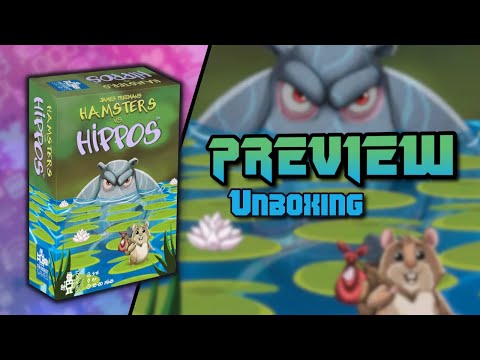 Hamsters vs Hippos Kickstarter Preview Unboxing | Tin Robot Games