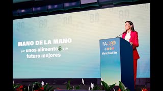 Itervención de Su Majestad la Reina en la ceremonia del “Día Mundial de la Alimentación 2025”