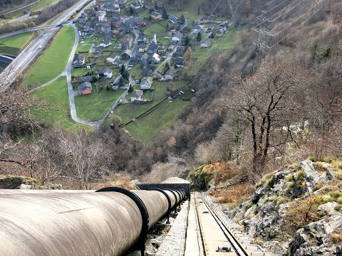 Standseilbahn Nivo Piottino Talfahrt 2021 steilste Standseilbahn Schweiz - funicolare funicular