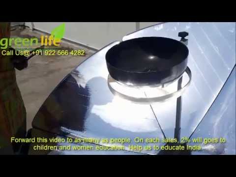 Parabolic dish type solar cooker, capacity: 1.5 sq mtr