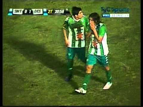 San Martín (Tuc) 0 Desamparados 1, gol Reynoso