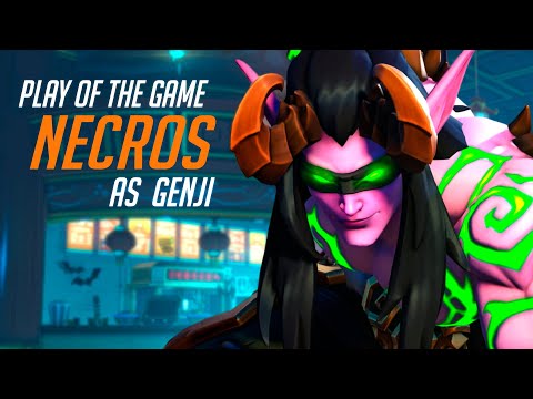 NECROS #1 GENJI ONE TRICK -  POTG! [ OVERWATCH 2 SEASON 8 TOP 500 ]