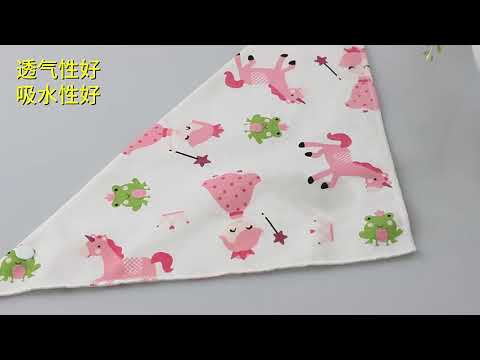 Babador Bandana Dupla Face Importado Bebê Menino Menina Com Regulagem 2 Botões