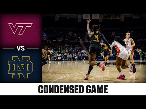 Virginia Tech vs. Notre Dame Condensed Game | 2025-26 ACC Women's Basketball