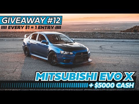 PRIME DRIVEN JDM Car Giveaway #12 - Mitsubishi Evolution X + $5,000 CASH!