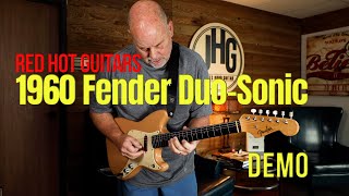 Video thumbnail for 1960 Fender DuoSonic Short scale #52882 RED HOT GUITARS!! by James Hood Guitar