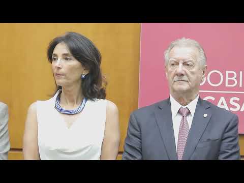 El gobernador Sáenz tomó juramento al nuevo ministro de Seguridad y Justicia, Marcelo Domínguez