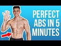 5 MIN Home AB WORKOUT to build the PERFECT ABS (NO EQUIPMENT REQUIRED)