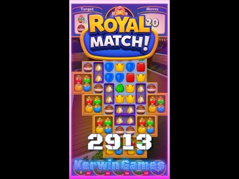 Royal Match Level 2913 - No Boosters Gameplay