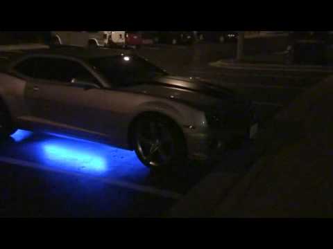 2010 Camaro with Neon Blue Streetglow