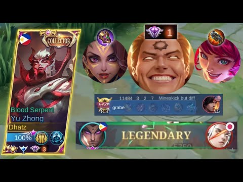 TOP 1 ESTES HEAL BECOME USELESS! YU ZHONG BEST COUNTER BUILD USING THIS PERFECT COMBO - MLBB