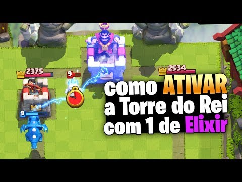 ATIVE a TORRE do REI com 1 de ELIXIR no Clash Royale