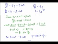 steady state solutions in first order linear de's