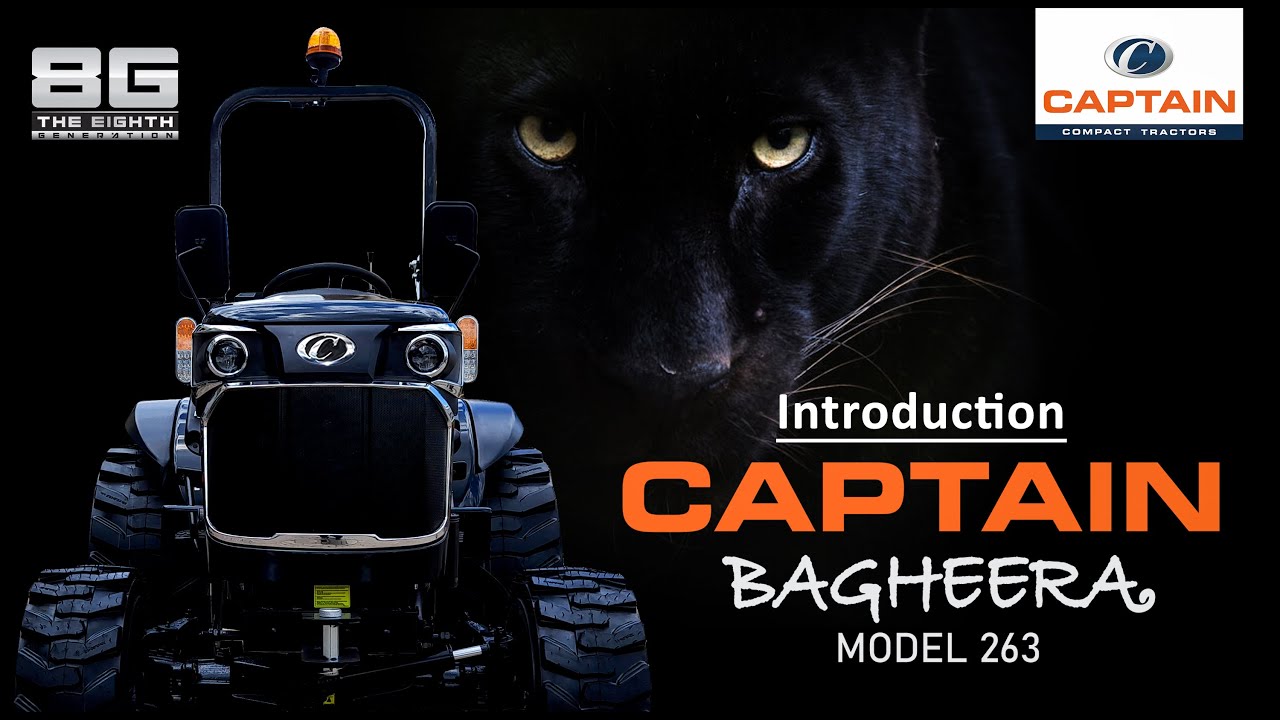 Captain Brand Compact Tractors MODEL 263-4WD BAGHEERA - Captain Tractors India
