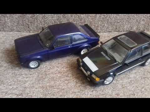 Ford Escort MK2 vs MK3 in scale 1:18 by Sunstar