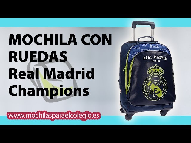 Vídeo relacionado con Mochila Real Madrid Gran Capacidad y Respaldo Acolchado Licencia Oficial Resistente Niños, Jóvenes y Adultos