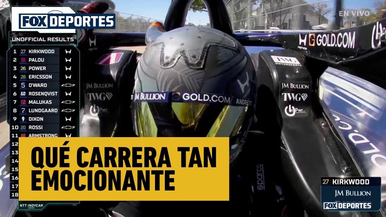 🏁🏎️  ¡KIRKWOOD SE LLEVA LA VICTORIA! Qué carrera tan emocionante | IndyCar