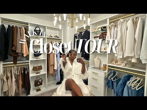 MY LUXURY CLOSET TOUR! | WALK-IN CUSTOM CLOSET REVEAL 2025