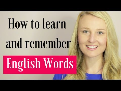 How To Learn And Remember English Words