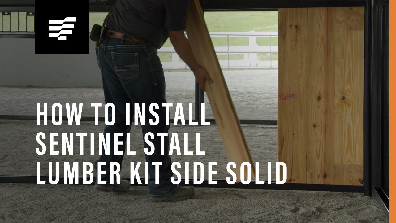 On white image of Tarter’s Sentinel Horse Stall Lumber Kits