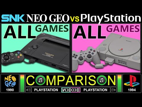 Shared All Games (Neo Geo vs PlayStation) Side by Side Comparison | VCDECIDE
