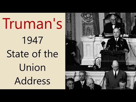 Truman's 1947 State of the Union Address