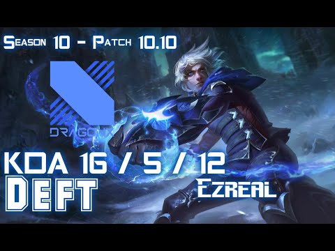 DRX Deft EZREAL vs MISS FORTUNE ADC - Patch 10.10 KR Ranked