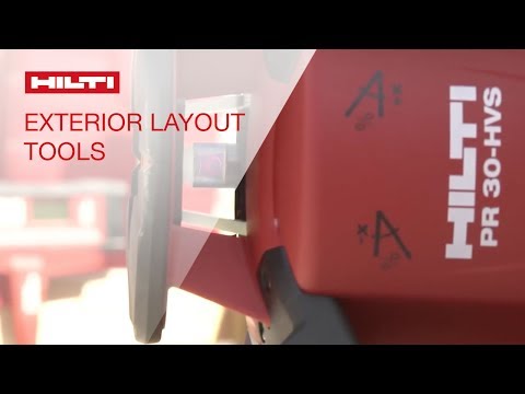 INTRODUCING the Hilti PR 30-HVS rotating laser & PRA 90 automatic tripod