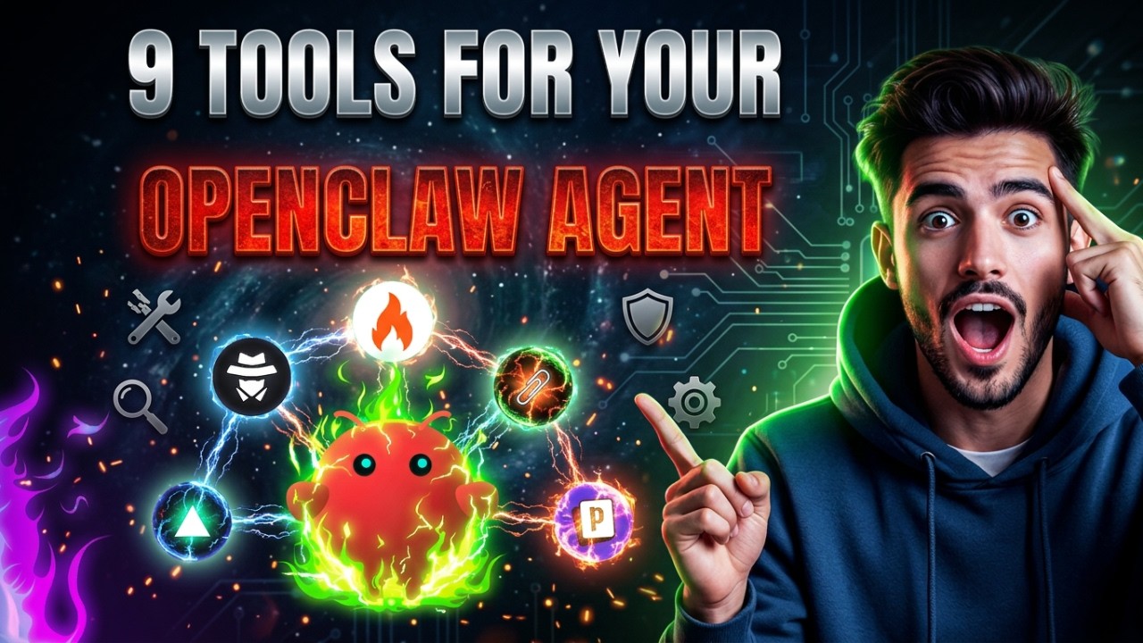 Give Your OpenClaw Agent These 9 Tools and Watch It Do Everything