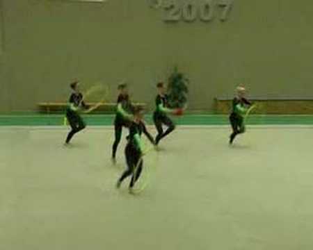 Rhythmic gymnastic ÖGK group 3 hoops 4 clubs
