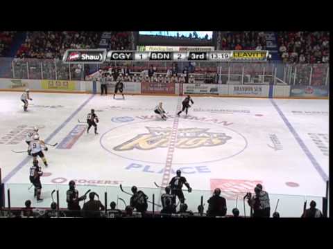Calgary Hitmen (2) vs Brandon Wheatkings (3) OT Game 2 Eastern Conference Championship