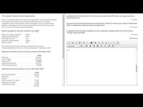 Question Bun September-December 2019 - Past Exam question debriefs – ACCA Financial Reporting (FR)