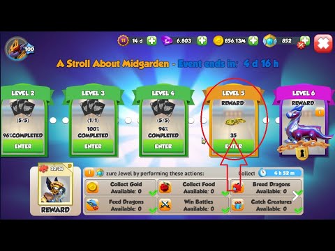 Begin Level 5 Odin Castle Event Chapter 2 | Odin Reward | Dragon Mania Legends