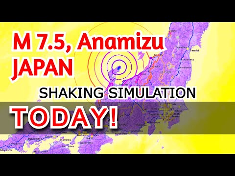 M7.5 Anamizu, Japan - EARTHQUAKE SIMULATION