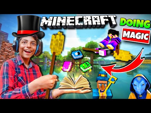 MINECRAFT BUT YOU CAN DO AWESOME MAGIC IN IT || MAGIC WAND & SPELLS IN MINECRAFT