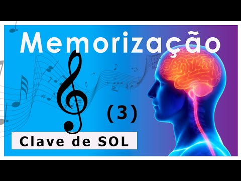 Memorização clave de sol, notas nas linhas (3 de 4)