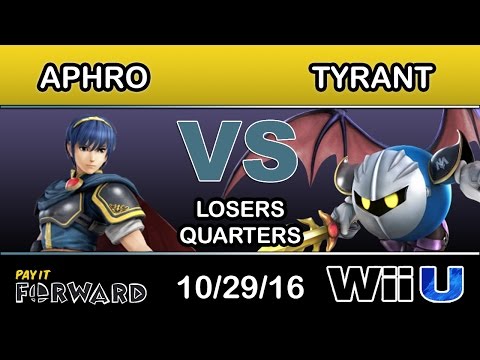 2GG: Pay it Forward - eM| Aphro (Marth) Vs. NME | Tyrant (Meta Knight) Losers Quarters - Smash Wii U