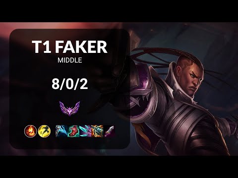 T1 Faker Lucian vs Ekko MIDDLE - KR  Patch 13.16