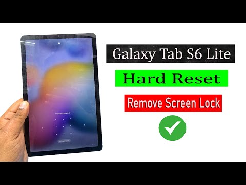 Samsung Galaxy Tab S6 Lite Hard Reset Remove Screen Lock