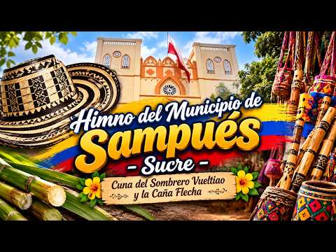 Himno del Municipio de Sampués, Sucre 🇨🇴 | Cultura, Artesanía y Tradición Zenú