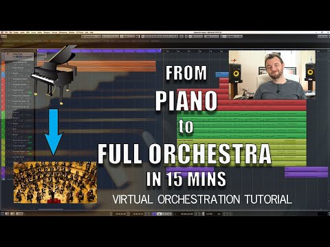 FROM PIANO TO FULL ORCHESTRA IN 15 MINS - How to orchestrate a piano chord progression