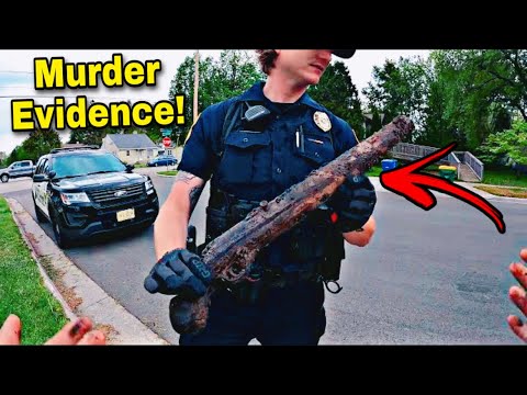 Police Confiscate Murder Evidence Found Magnet Fishing For Further Investigation!!!
