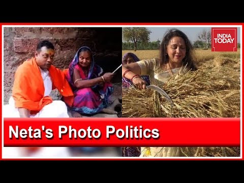 Photo Politics During Election Season Sambit Patra  Hema Malini Trolled On Twitter