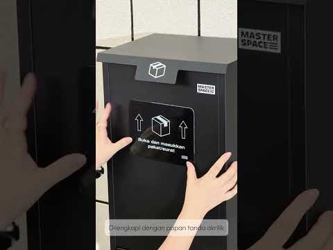Gambar Masterspace Kotak Paket Parcel Box Front Opener - Hitam